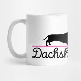 I love dachshunds pink heart Mug